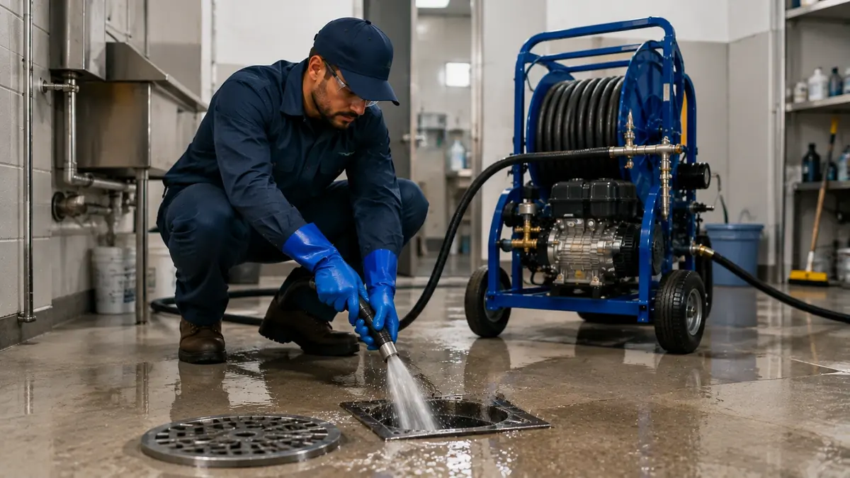 Floor Drain Hydro Jet Cleaning in Encinitas