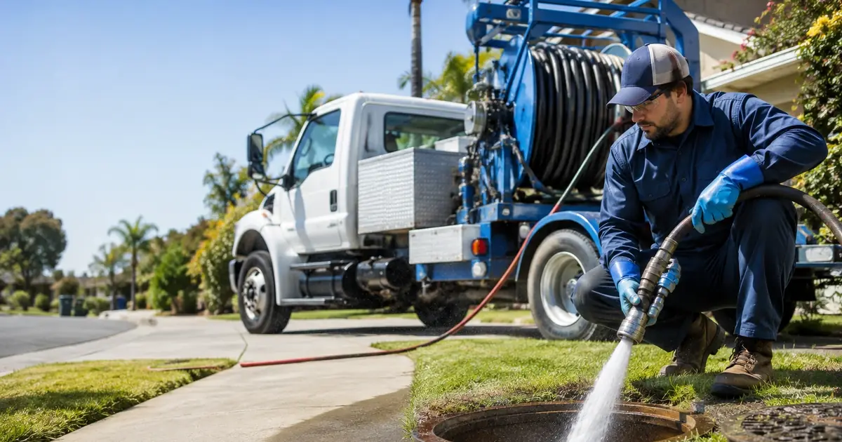 Hydro jet sewer cleaning Encinitas