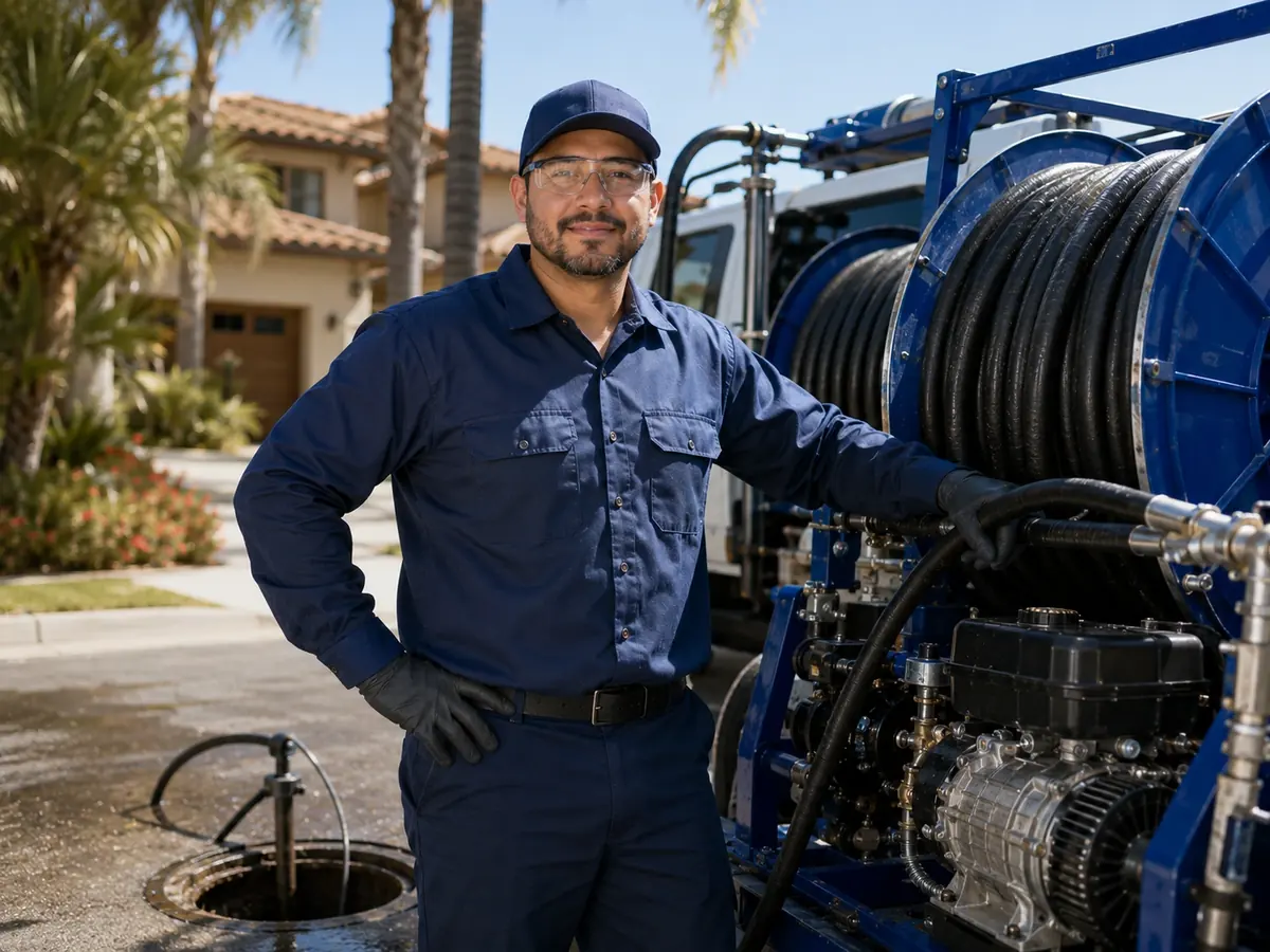 Hydro jet sewer cleaning in Encinitas
