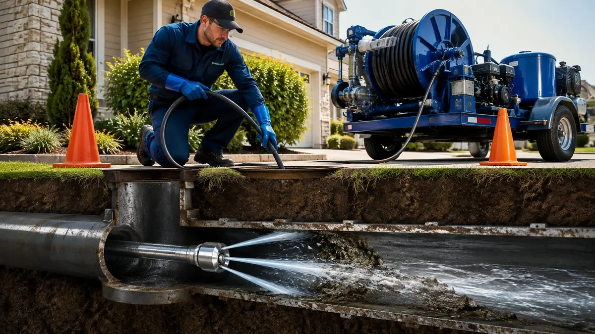 Main Sewer Line Hydro Jet Cleaning in Encinitas